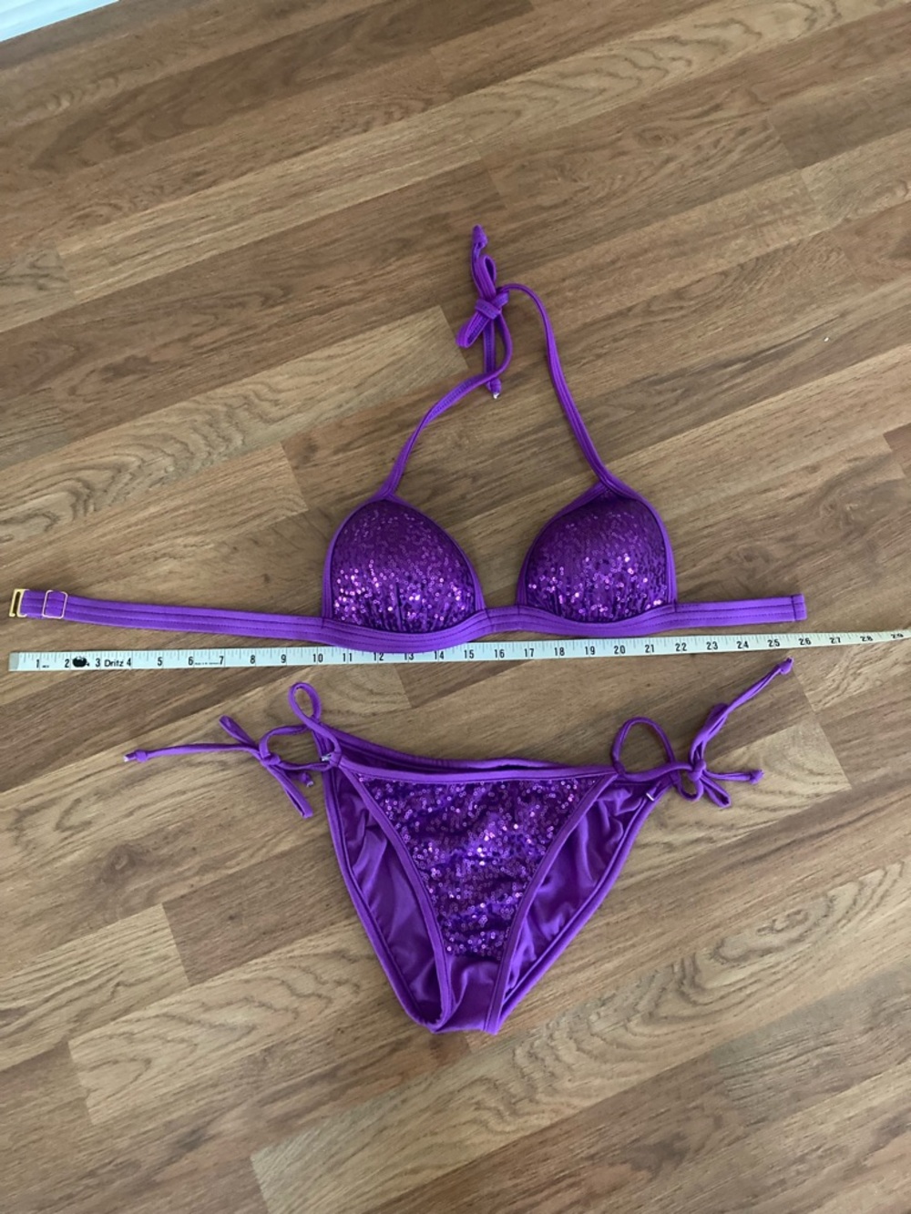 VENUS Purple Sequin Bikini - Picture 2 of 5